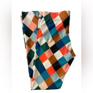 FiercePulse Colorful Checkered Women's Leggings GUC S